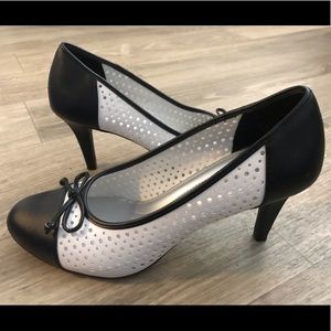 Black and White - Saddle Shoes - Heels